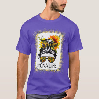 Camiseta CNA Life Coque de Cabelo Desgrenhado Girassol Mulh
