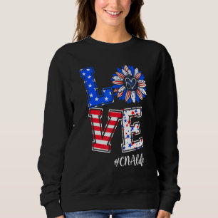 Camiseta Cna Life Love Happy Julho 4º Dia American Flag Fir