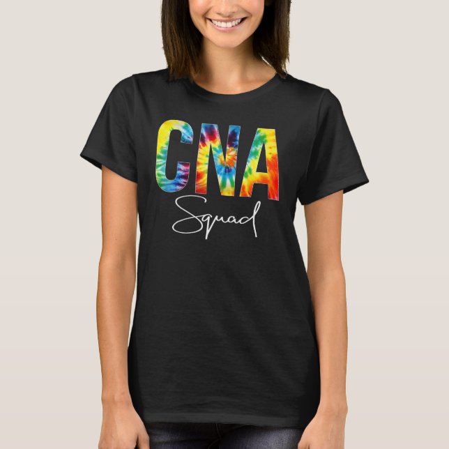 Camiseta CNA Squad Appreciation Day Tie Dye For Women For W (Frente)