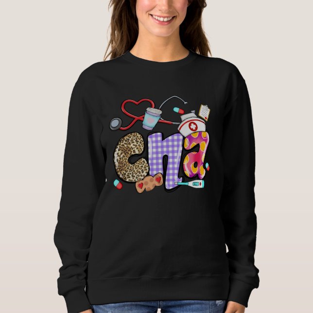 Camiseta CNA Stethoscope Leopard  CNA Life (Frente)