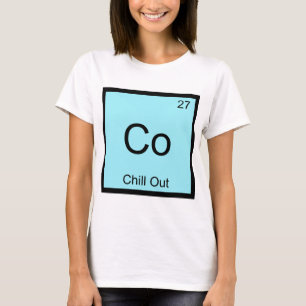 Camiseta Co - Esfriar Símbolo de Elemento de Quími
