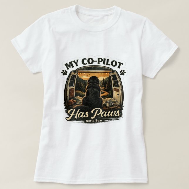 Camiseta Co Piloto Newfie (Frente do Design)
