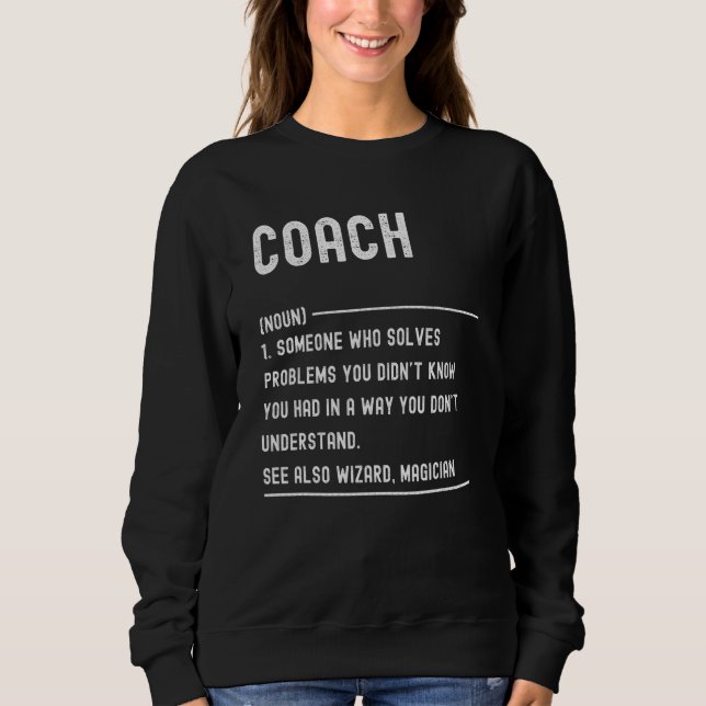 Camiseta Coach Definition Shirts Funny Job Title (Frente)