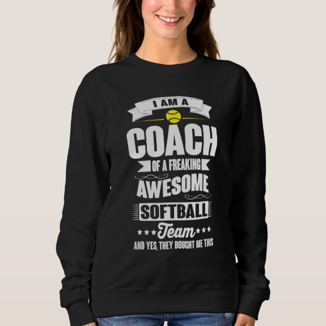 Camiseta Coach Of An Awesome Softball Team  Sports (Frente)