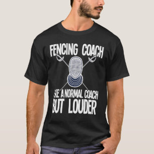 Camiseta Coach Slogan de Esgrima Dizendo citação