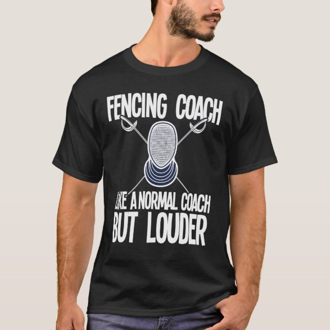 Camiseta Coach Slogan de Esgrima Dizendo citação (Frente)