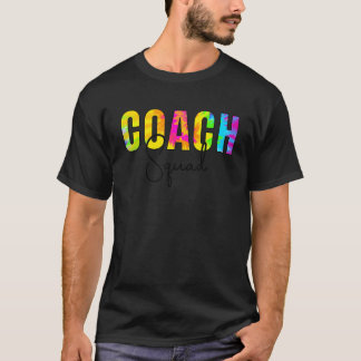 Camiseta Coach Squad Tie Dye Appreciation Day Hello Back To