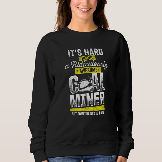 Camiseta Coal Miner Awesome  Mining Mine Worker  1 (Frente)
