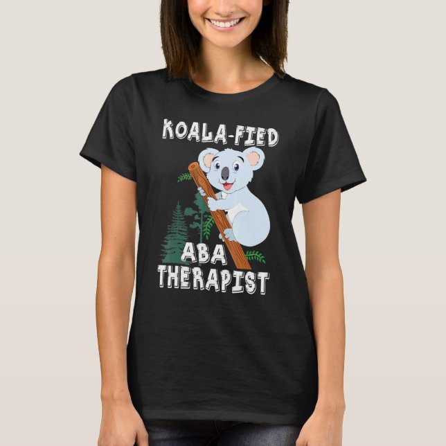 Camiseta Coala Aba Terapeuta Pun Autismo (Frente)
