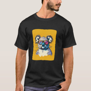 Camiseta Coala Brincalhão com Óculos de Sol para um Visual 