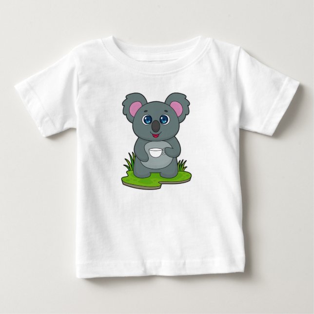 Camiseta Coala com xícara de café (Frente)
