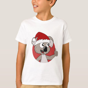 Camiseta coala de natal desenho animado 