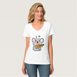 Camiseta Coala fofo tocando violão