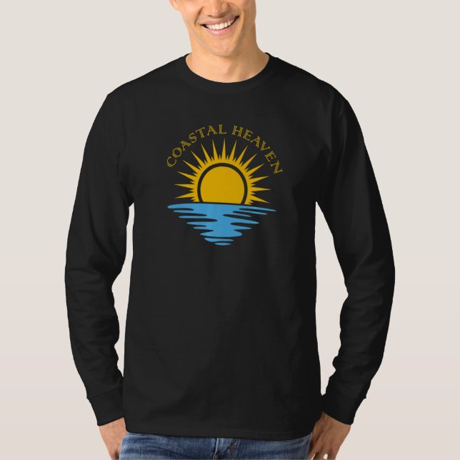 Camiseta Coastal Heaven Sun Surf Ocean Tropical Oasis Premi (Frente)