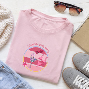 Camiseta CoastalVibes citação que eu não gosto de rosa, des