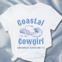 Coasteiro Cowgirl Beach Bachelorette Personalizado