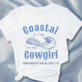 Camiseta Coasteiro Cowgirl Beach Bachelorette Personalizado