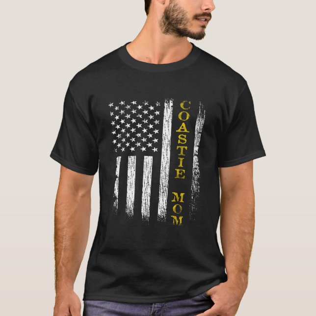 Camiseta Coastie Mãe Flag (Frente)