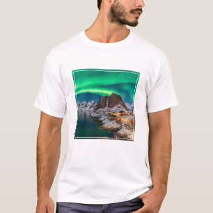 Camiseta Coastline Lofoten Islands, Hamnoy, Noruega