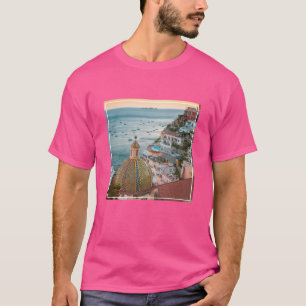 Camiseta Coastline Positano, Costa Amalfi, Itália