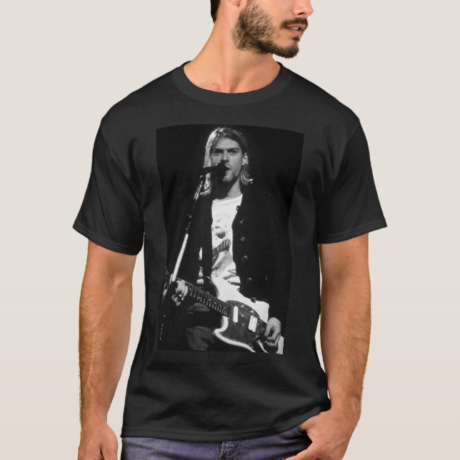 Camiseta Cobain B&W Premium (Frente)