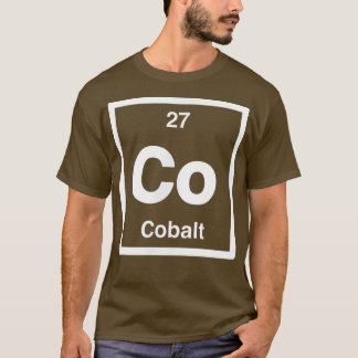Camiseta Cobalto - Co - Mesa Periódica de Elementos - Ciênc