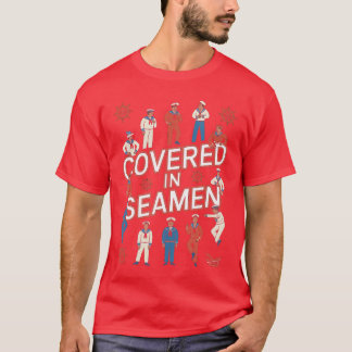 Camiseta Coberta com Piada de Marinheiros Sarcástica Esposa