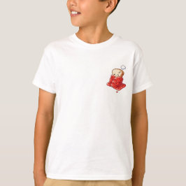 Camiseta Cobertor de Geléia de Pão Dormindo para Crianças