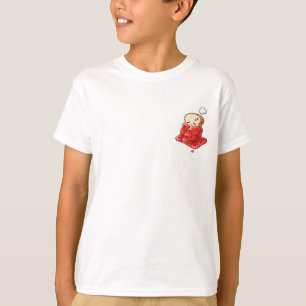 Camiseta Cobertor de Geléia de Pão Dormindo para Crianças