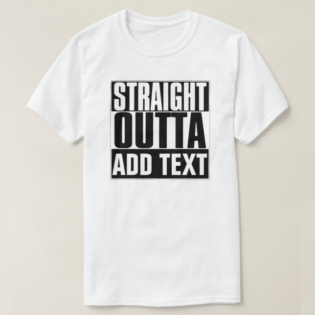 Camiseta COBERTURA DE TEXTO DE ADIÇÃO DE SAÍDA DO hetero (Frente do Design)
