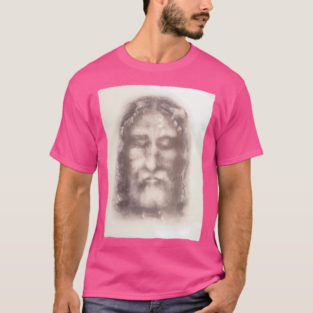 Camiseta Cobertura De Turim Face De Jesus Cristo Com Coroa  (Frente)