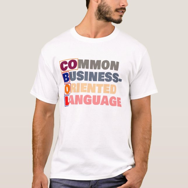 Camiseta COBOL é Common Business-Oriented Language (Frente)