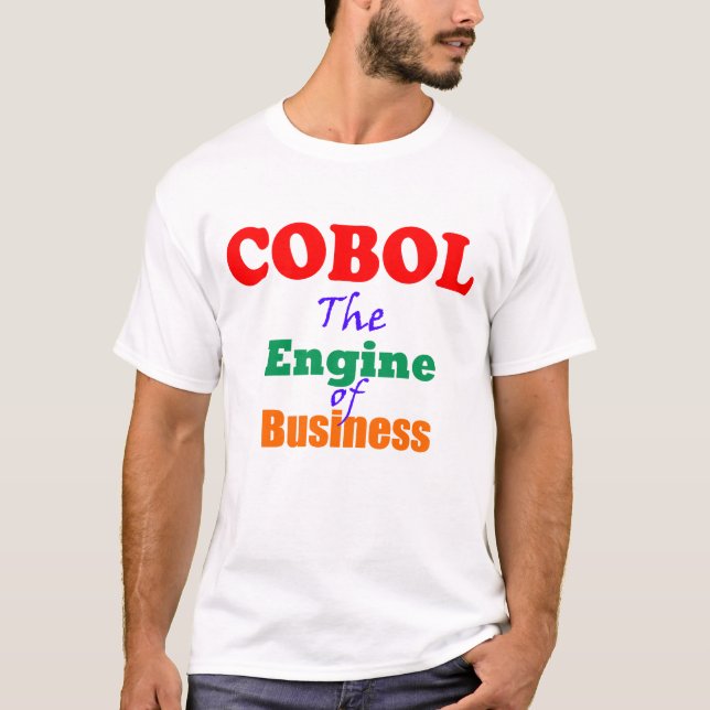 Camiseta Cobol O Motor Dos Negócios (Frente)
