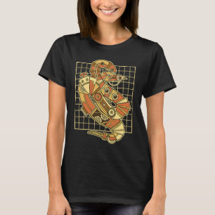 Camiseta Cobra assustador com vintage Steampunk