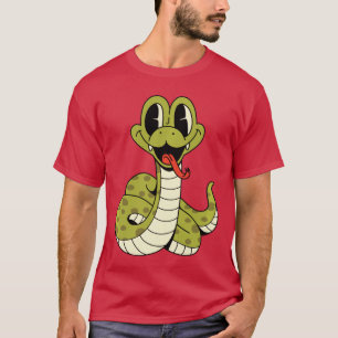 Camiseta Cobra Bebê Répteis Cômico Cobra para Meninos Menin