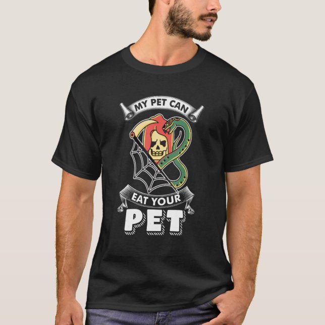 Camiseta Cobra Bite Scythe Serpente Cobras Venenosos (Frente)