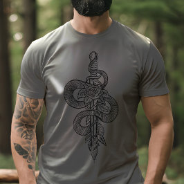Camiseta Cobra Blade e Rosa de Serpentes Lúcifero