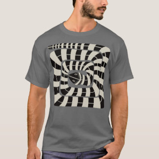Camiseta cobra com abstrato striping