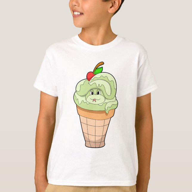 Camiseta Cobra com cone de Sorvete e Cherry (Frente)