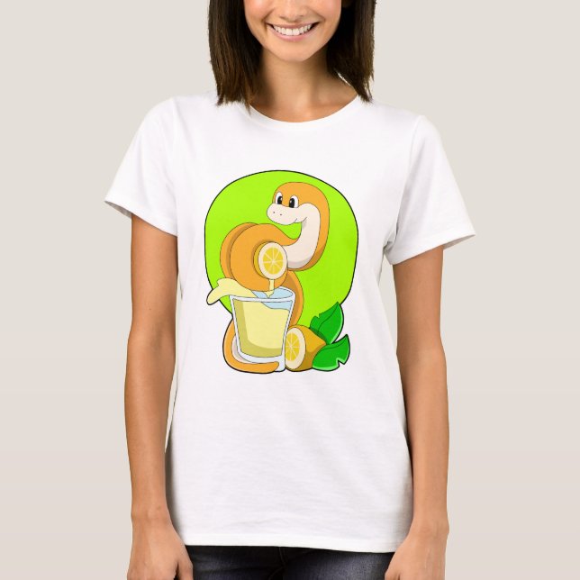 Camiseta Cobra com Copo de Suco de Limão (Frente)