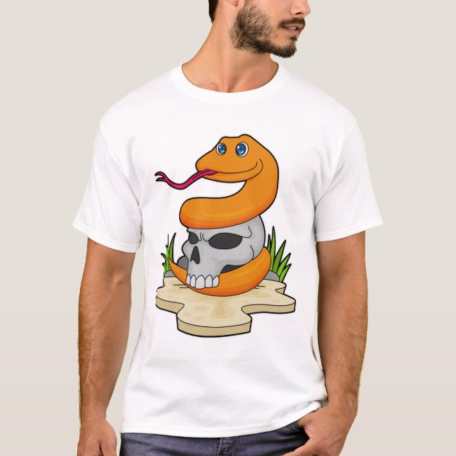Camiseta Cobra com crânio (Frente)