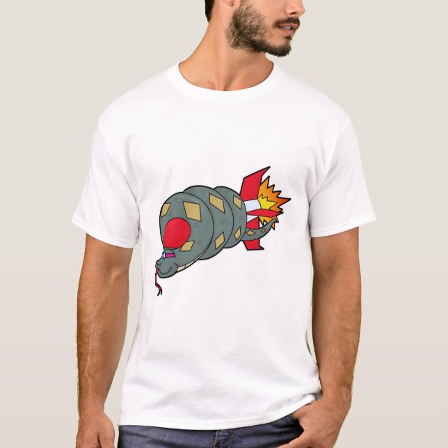Camiseta Cobra com foguete (Frente)