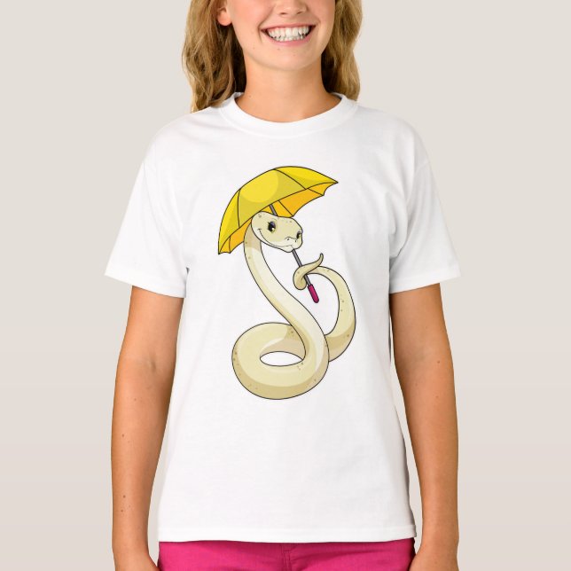 Camiseta Cobra com guarda-chuva (Frente)