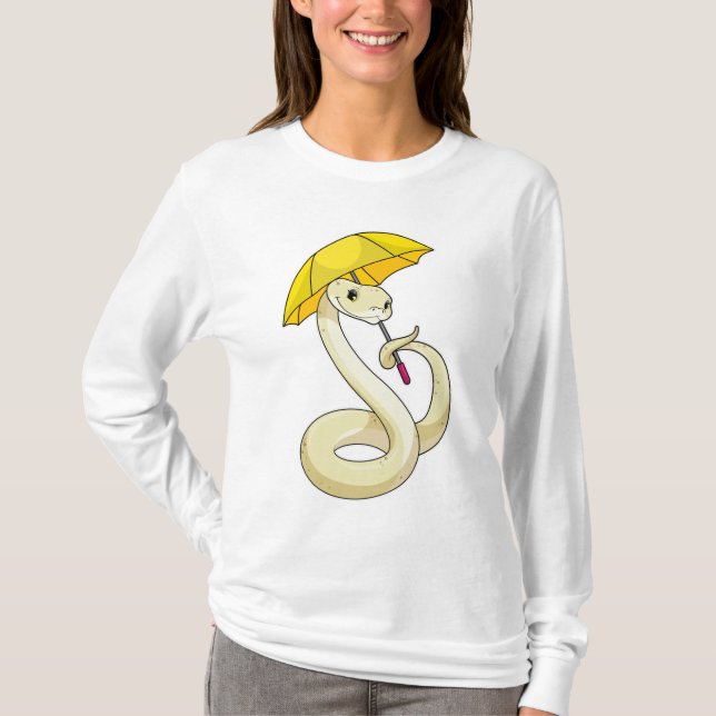 Camiseta Cobra com guarda-chuva (Frente)