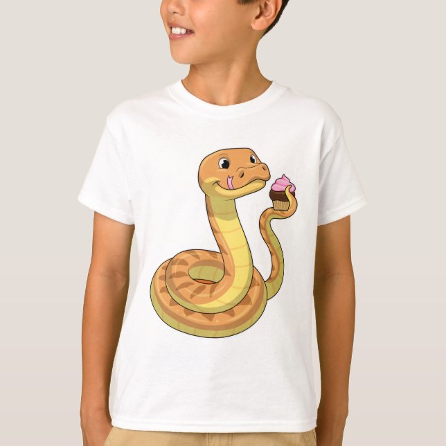 Camiseta Cobra com Muffin (Frente)