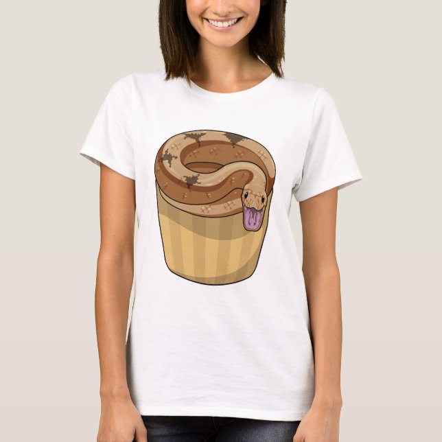 Camiseta Cobra com Muffin (Frente)