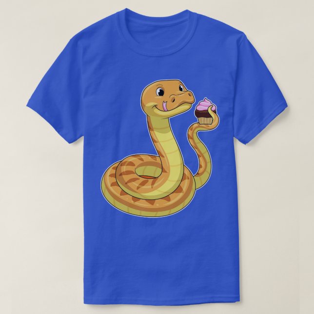 Camiseta Cobra com Muffin (Frente do Design)