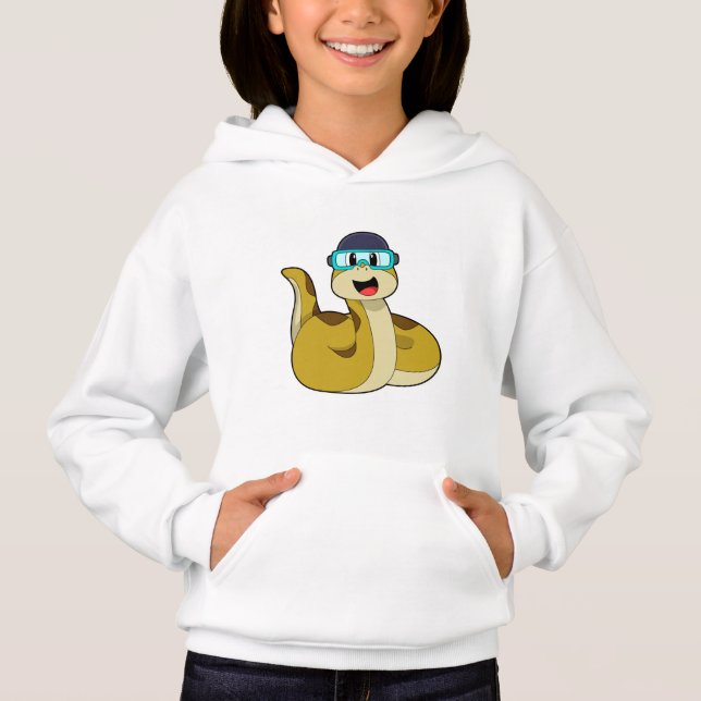 Camiseta Cobra com óculos de natação (Frente)