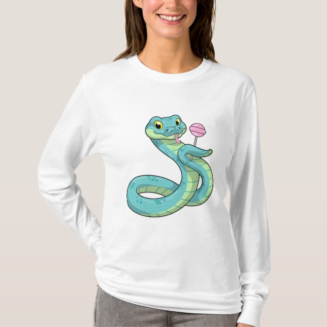 Camiseta Cobra com pirulito (Frente)