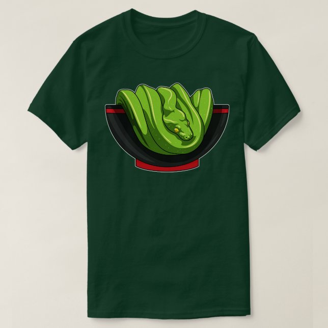 Camiseta Cobra com Ramen Bowl (Frente do Design)